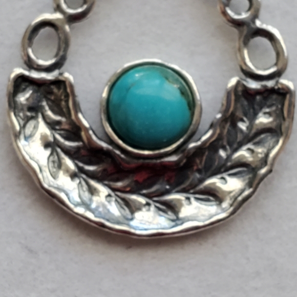 Didae Sterling Silver Turquoise Dangle Earrings - Picture 10 of 15